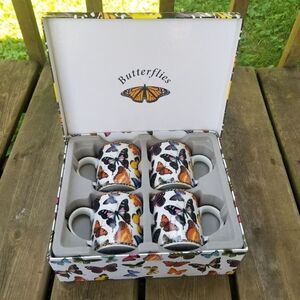 Cardew Design England Butterfly 12oz Mug Gift Set